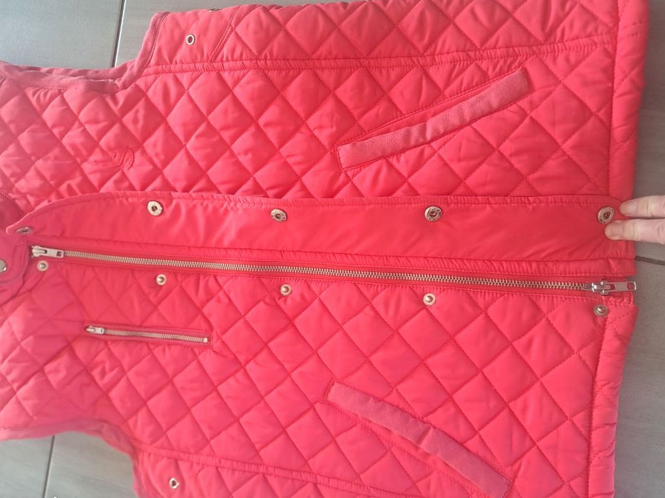 Veste sans manches matelassé rose/corail Taille M