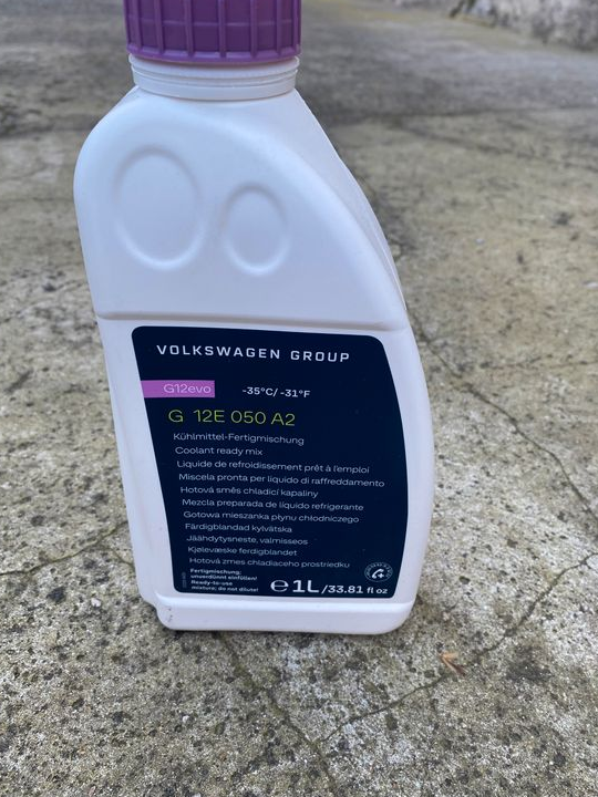 LIQUIDE DE REFROIDISSEMENT G12evo GROUPE VOLKSWAGEN