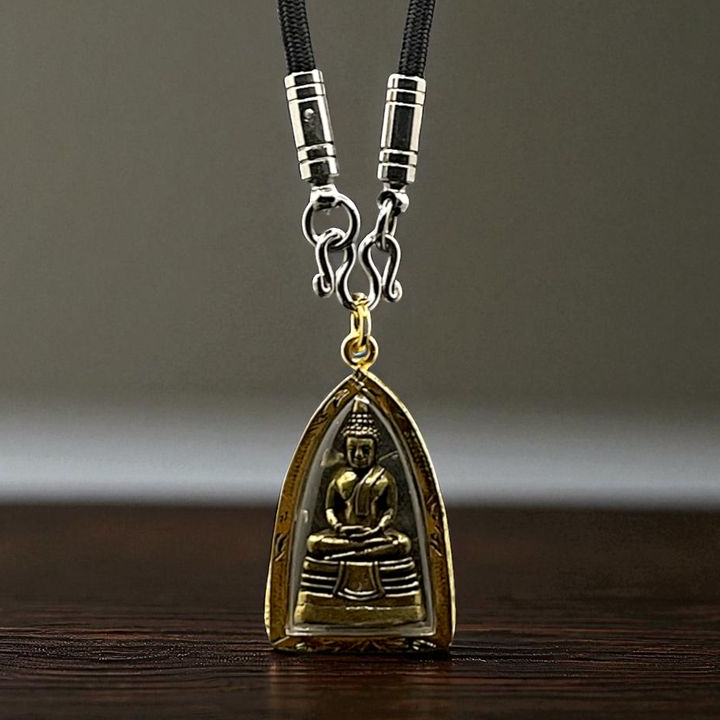 002 Collier pendentif Amulette de protection de Thaïlande LP Sothon