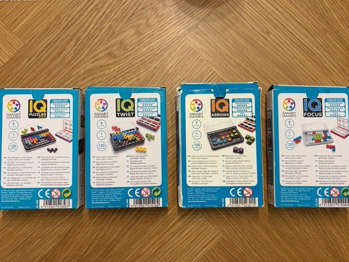 Lot de 4 jeux IQ de Smart Games