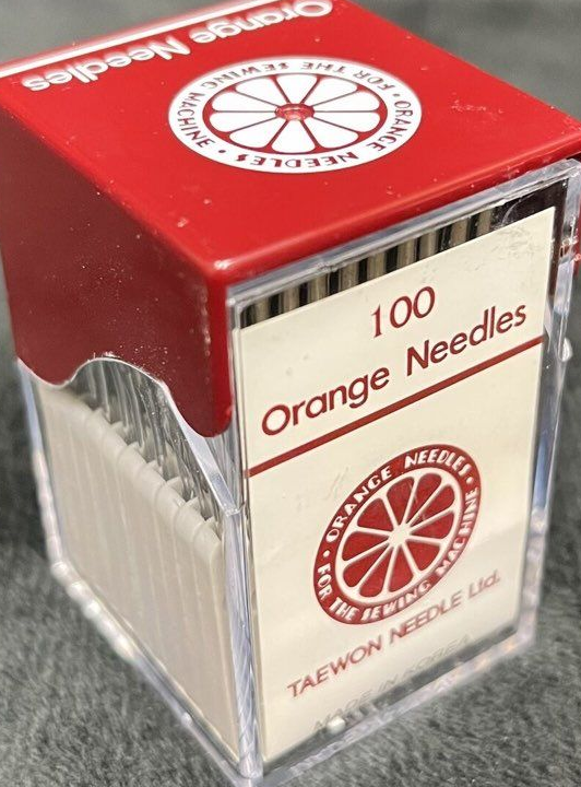 100 aiguilles à coudre orange - aiguille Taewon - DP x 17 - 135 x 17 - 2167 - Gr