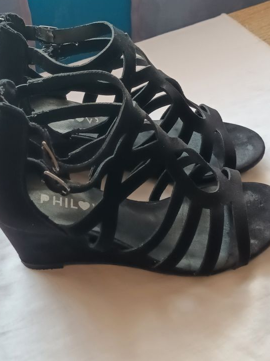 Nu-pieds à talons compenser ( 36 )