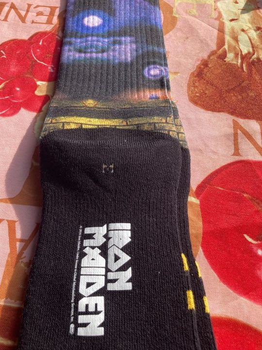 Paire chaussettes Iron Maiden de 2016