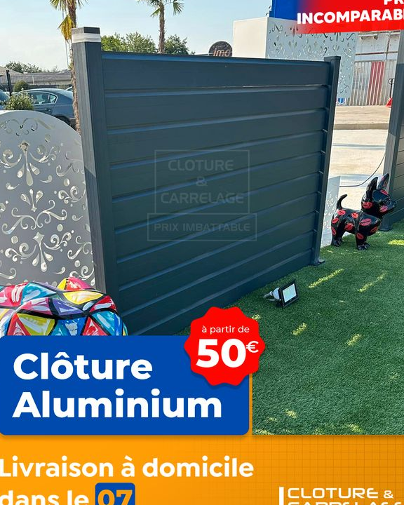 Destocakge Clôture aluminium 🔨🌺