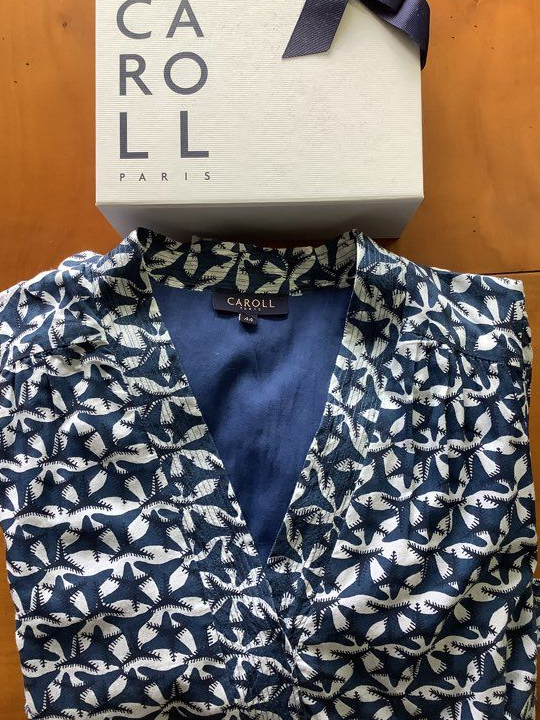 Robe longue fluide et évasée dans un joli imprimé Caroll taille 44