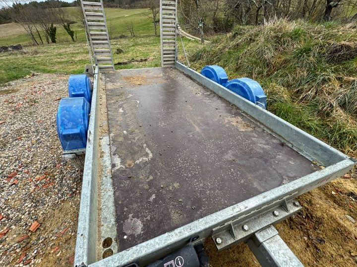 Mini pelle bobcat e27z + remorque