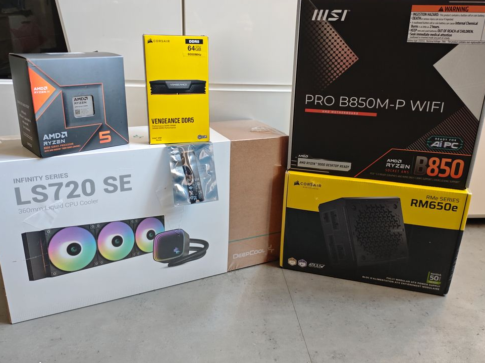 Kit complet PC Gamer Ryzen 5 8600G 32Go DDR5 Neuf