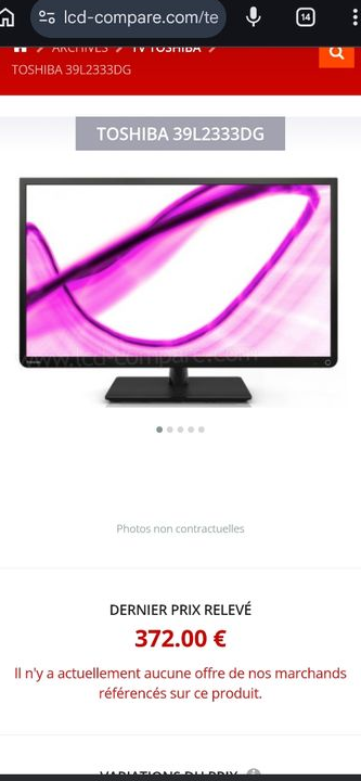 Télévision 39 pouces
