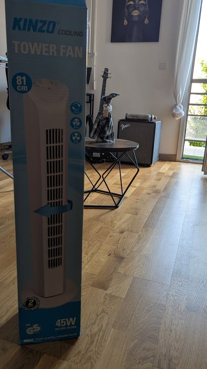 Ventilateur colonne Kinzo 81 cm – quasi neuf