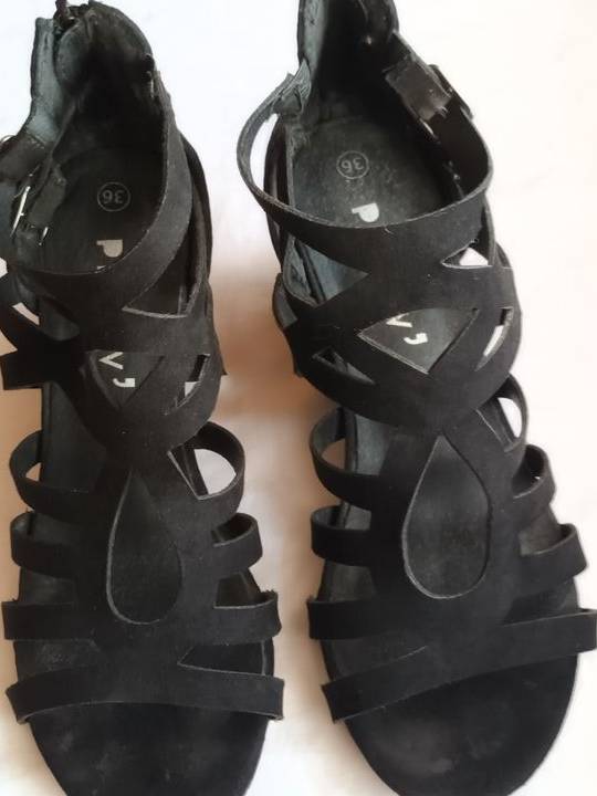 Nu-pieds à talons compenser ( 36 )