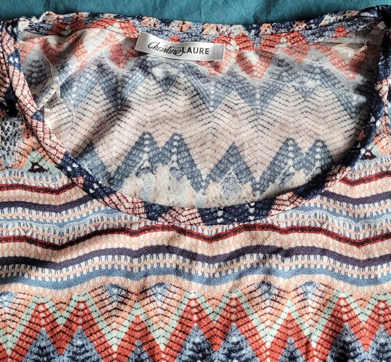 T-shirt blouse multicolore Christine Laure – Taille 3