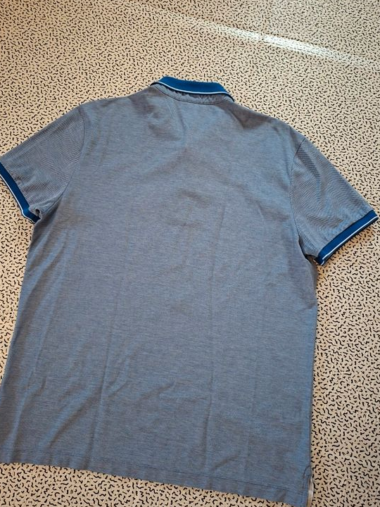 Hugo Boss polo homme bleu mercerised regular fit premium