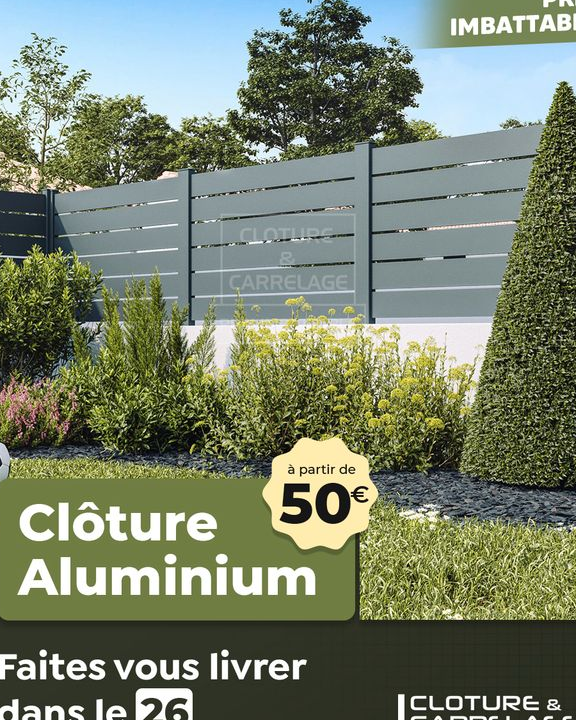 Destocakge Clôture aluminium 🔨🌺