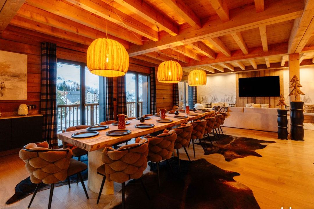 Chalet 5*, 14 personnes, au pied des pistes, avec Spa, Sauna, Hammam et Cinéma - SFL / Valmorel - Savoie