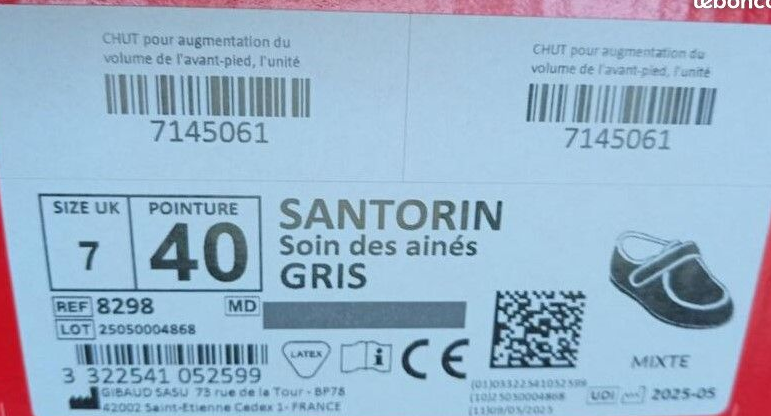 Paire de chaussures/chaussons Gibaud– taille 40 – 12 euros