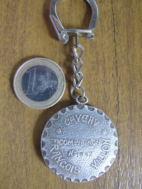 Porte clés d'un Compagnon du Caveau François Villon