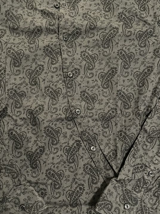 Chemise grise à motifs - M