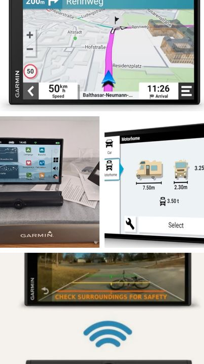 GPS Garmin 795 caméra BC40 camping-car