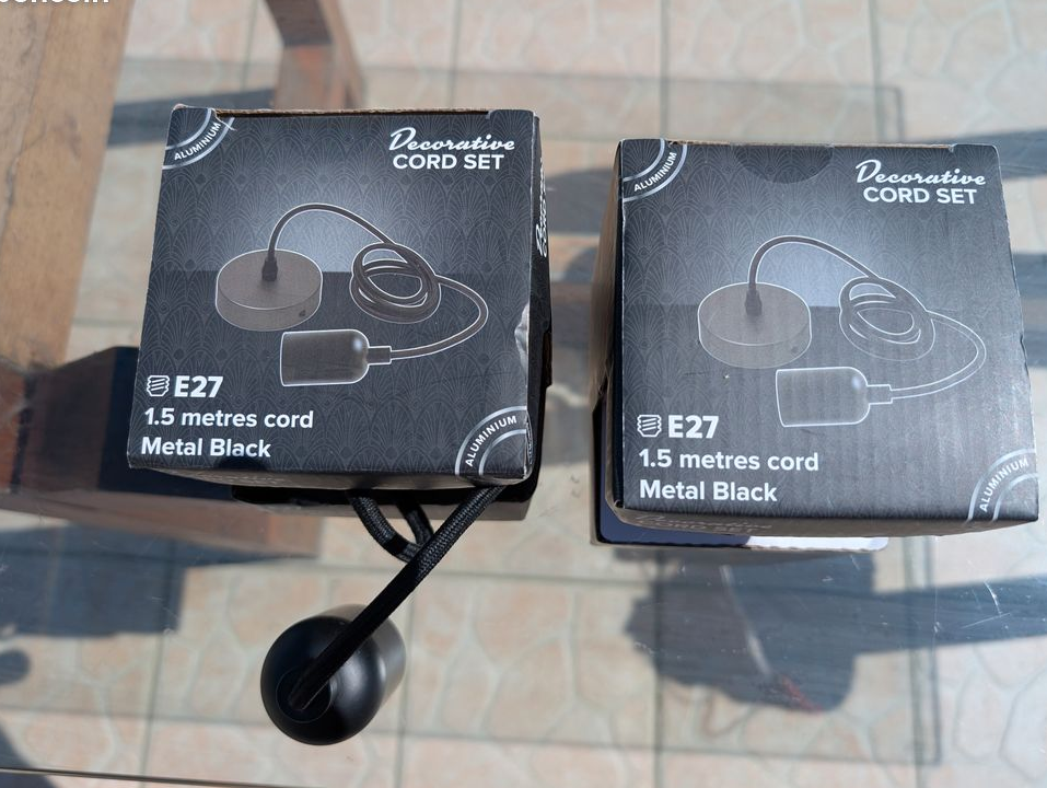 Lot de 2 lampe cord set neuf