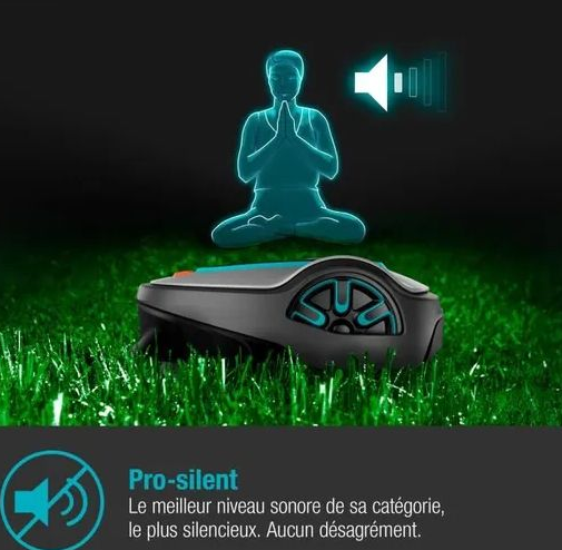 Robot tondeuse GARDENA - SILENO life 1000 - 1000 m² - bluetooth - Remis à neuf par SAV - Facture et garantie 10/2026