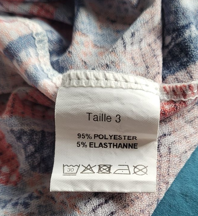 T-shirt blouse multicolore Christine Laure – Taille 3