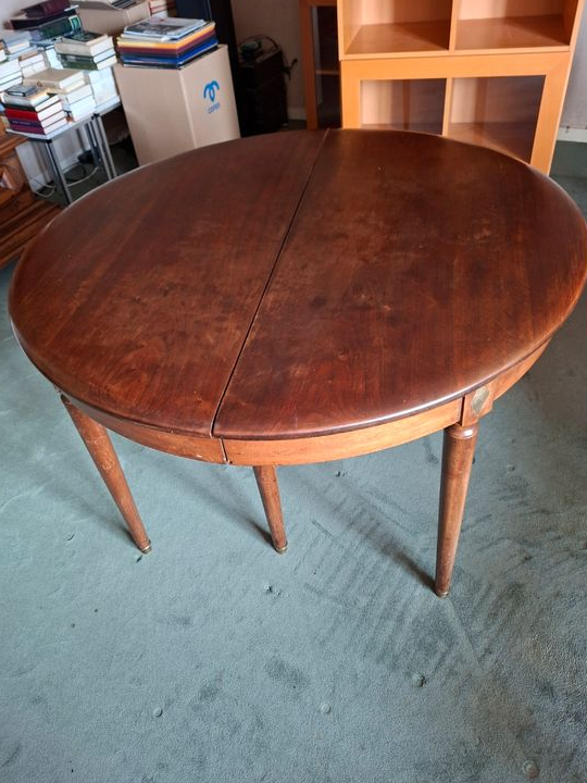 Table de salle à manger[115-315cm] + 6 chaises regences