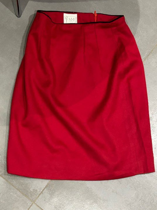 Jupe rouge laine femme