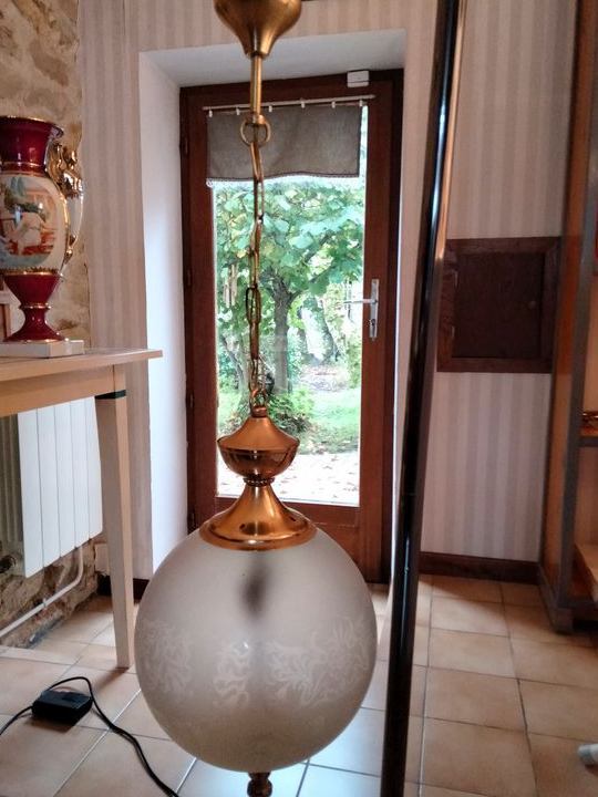 Lustre boule ancien