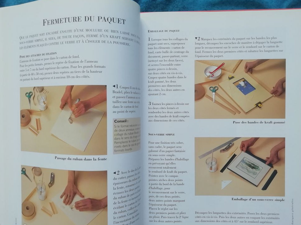 L'encadrement Techniques et secrets : Outils, matériaux, techniques, méthode de coupe passe-partout...