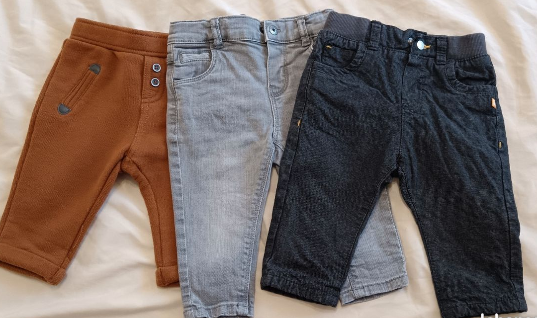 3 pantalons 12 Mois garçon