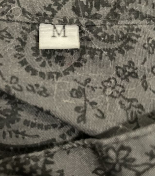 Chemise grise à motifs - M