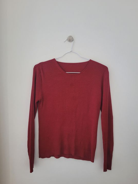 Top bordeaux 100% soie