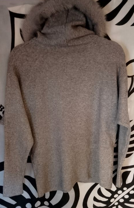 Veste X-MAX grise Fausse Fourrure S/M