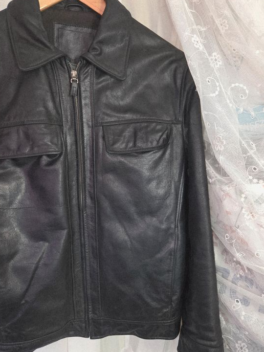 Blouson cuir noir 