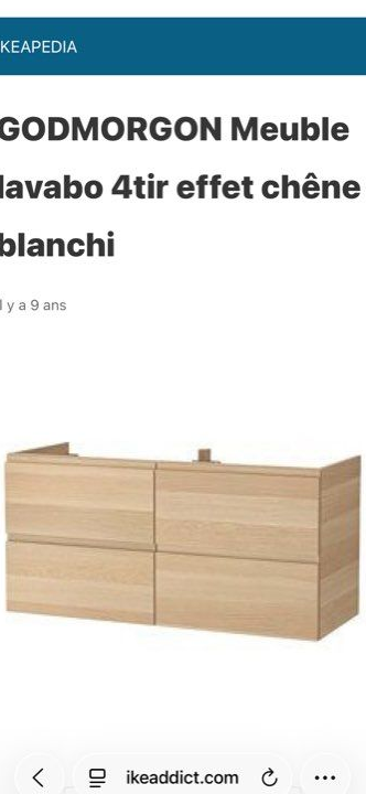 Meuble salle de bain 120