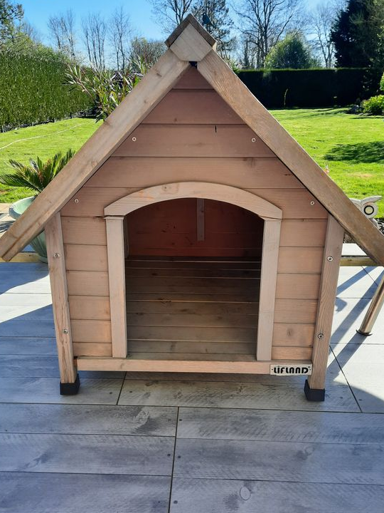 Niche chien en bois