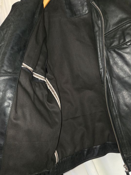 Blouson cuir noir 