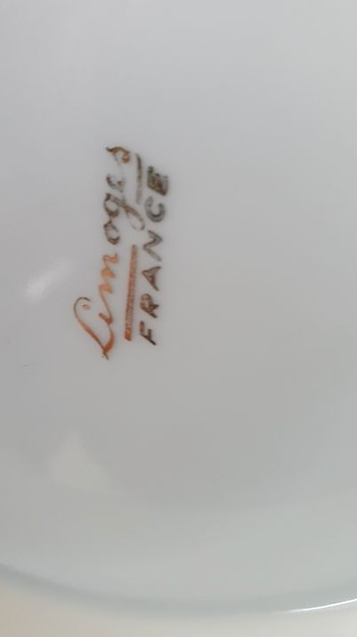 Service en PORCELAINE de LIMOGES DE 74 pièces