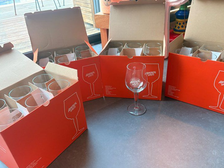Lot 24 verres Aperol spritz 45cl
