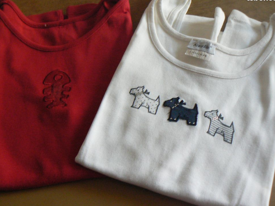 2 tee-shirts débardeurs 