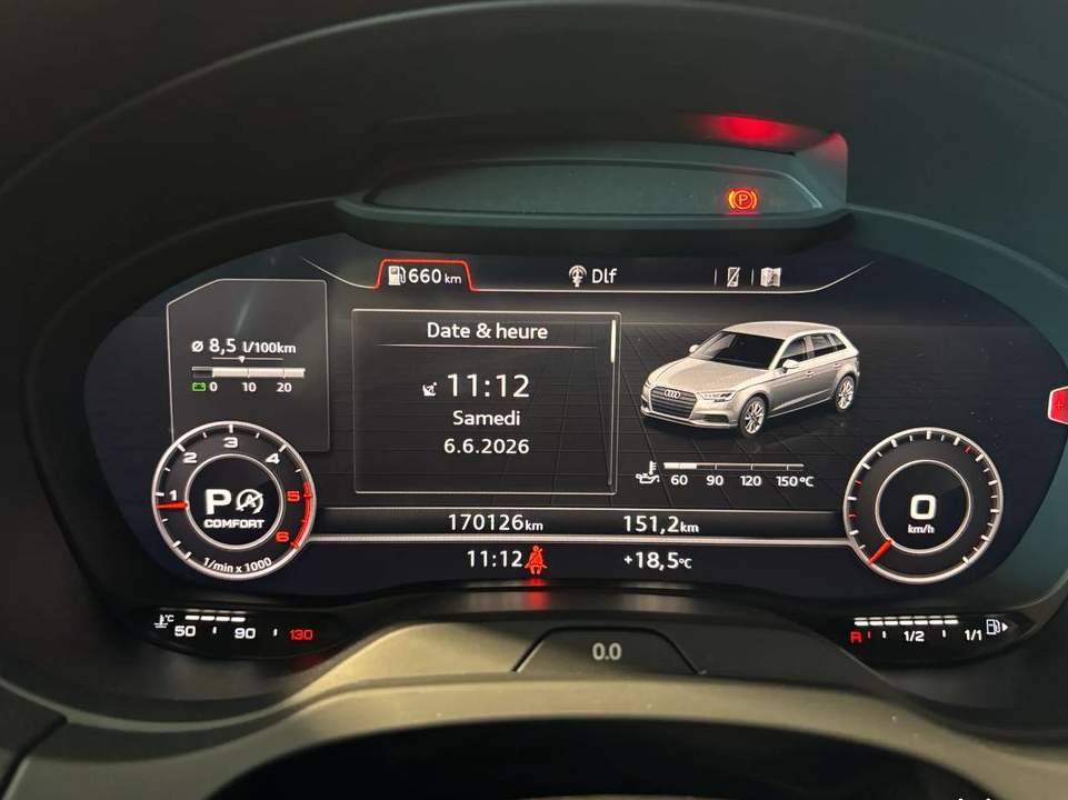 AUDI A3 Sportback 2.0 D 150ch S line - 2017 - Toit ouvrant - Sièges électriques chauffants - Suivi complet