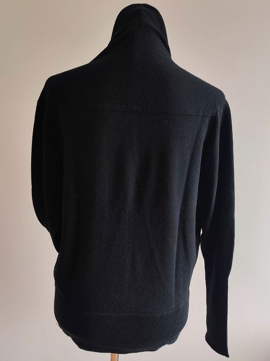 Pull noir col châle croisé - Maison 123 - Maille très douce Taille 40
