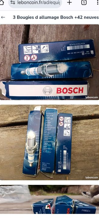 3 Bougies d allumage Bosch +42 neuves