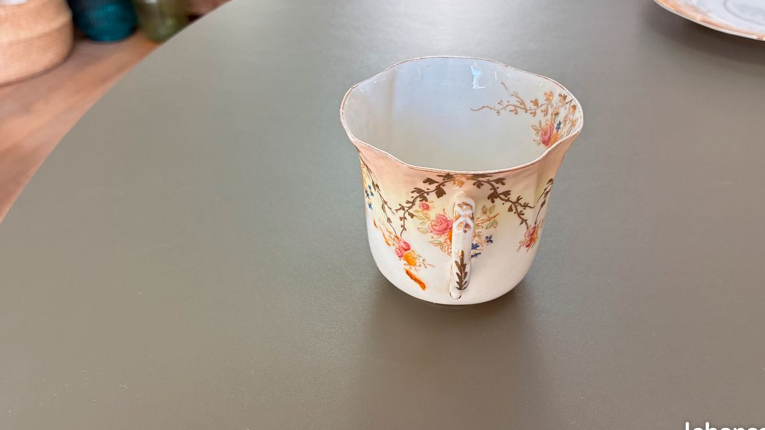 Service à Café / Thé / Dessert en porcelaine anglaise de la fin du 19 ème siècle