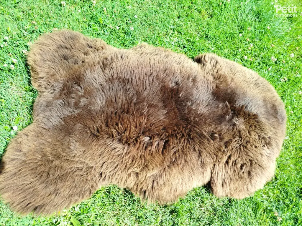 tapis en peau de mouton suédois