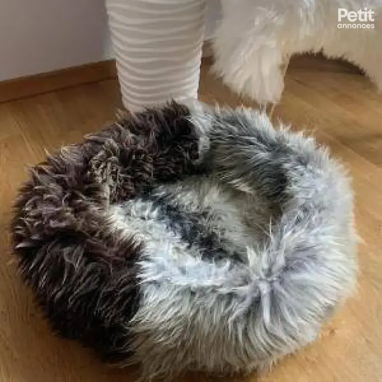 Paniers pour chats en peau de mouton naturelle