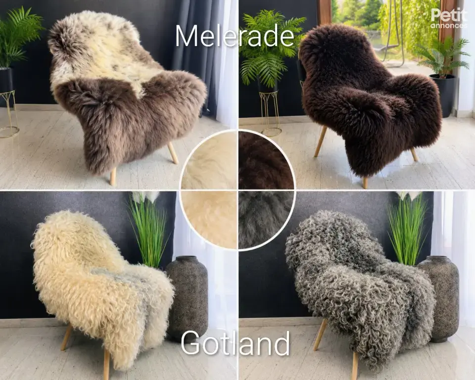 Un large choix de peaux de mouton/cuir Adam de haute qualité