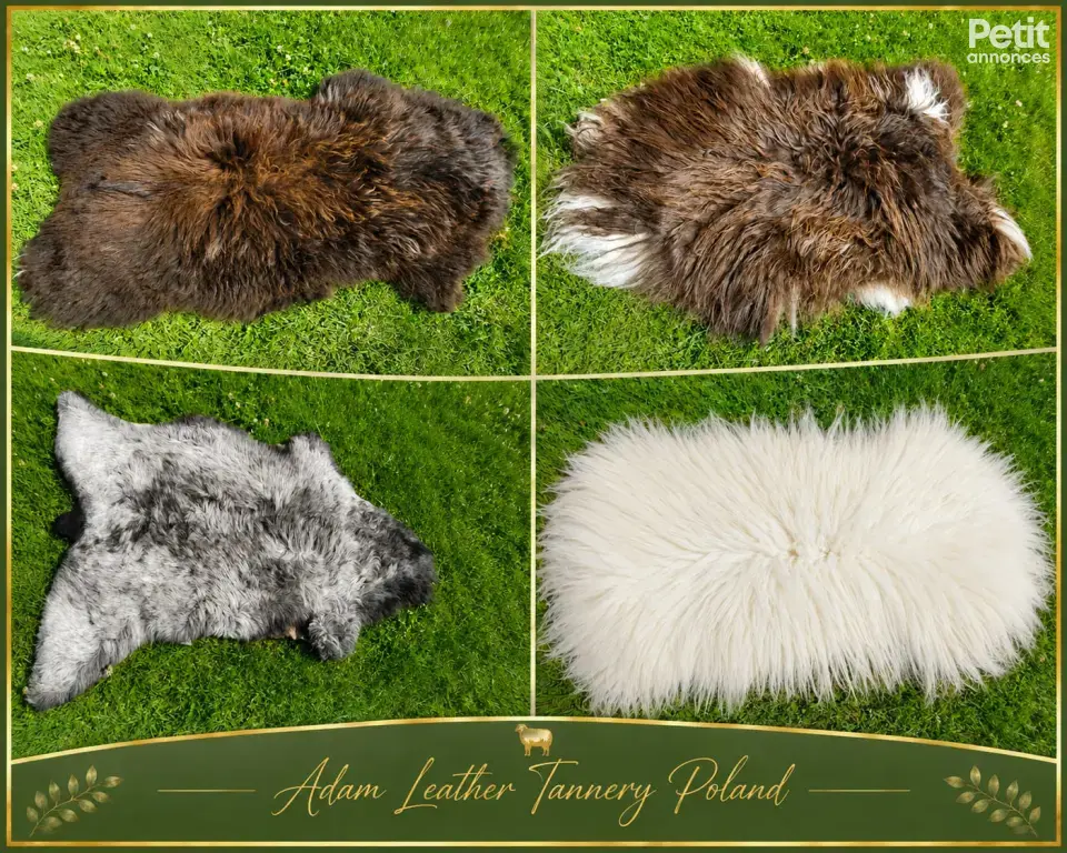 Un large choix de peaux de mouton/cuir Adam de haute qualité