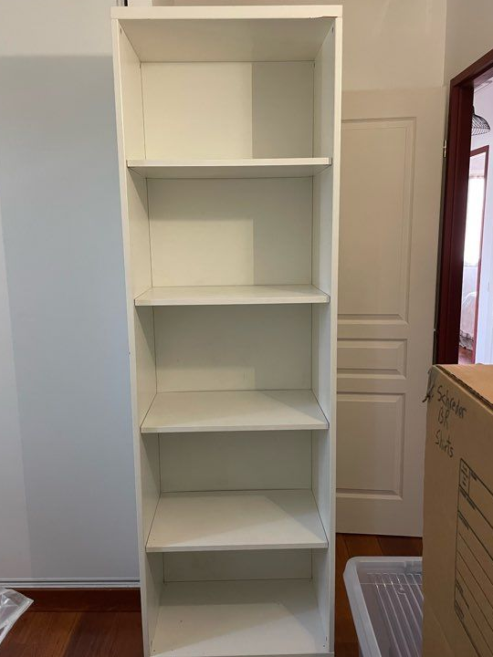 Bibliothèque / étagère blanche 5 niveaux
