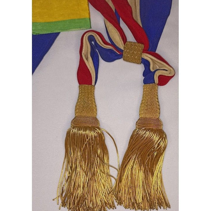 Ancienne écharpe de Maire et brassards UNC médaille Militaire